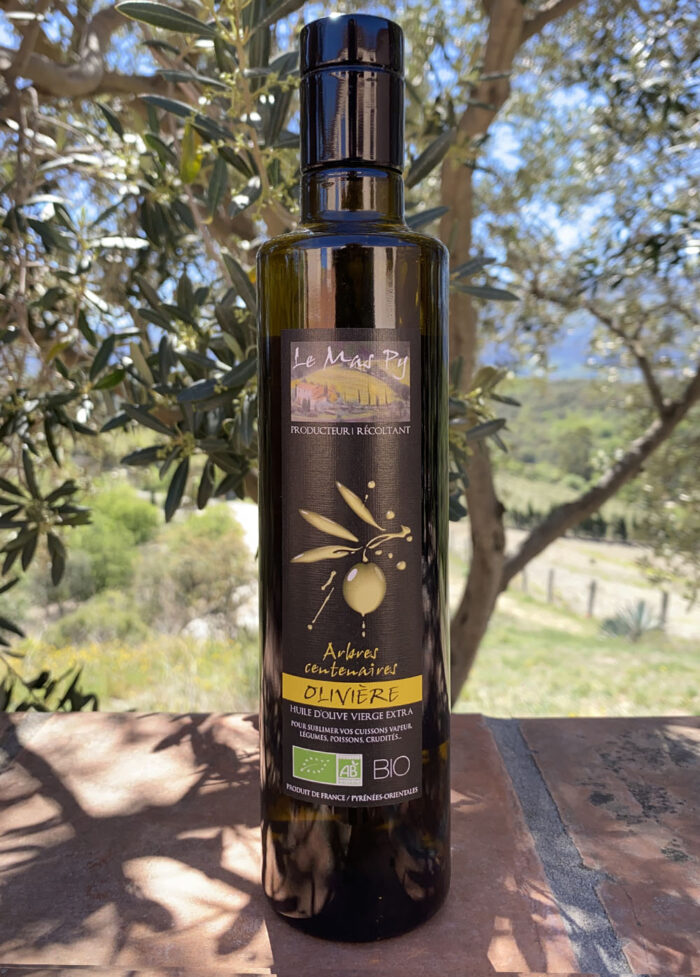 L'Olivière (arbres centenaires)<br/>Huile d'olive bio vierge extra 0,5L