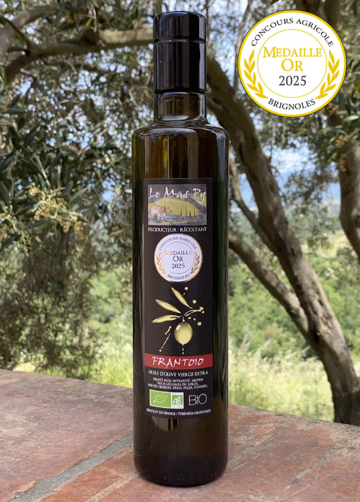 La Frantoio<br/>Huile d'olive bio vierge extra 0,5L (Médaille d’or 2025)
